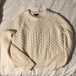 A knit cropped sweater from Topshop